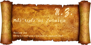 Mátyási Zelmira névjegykártya